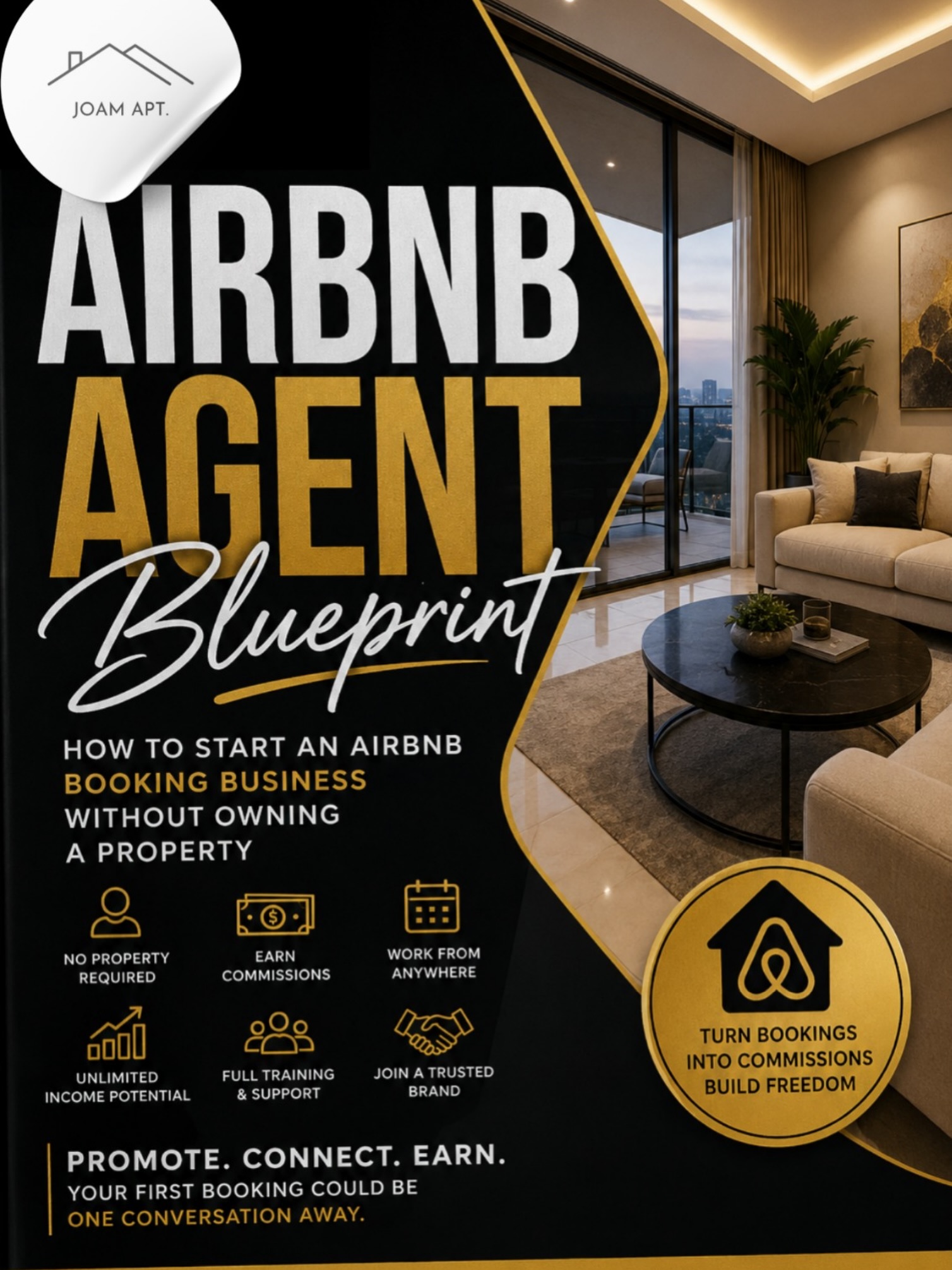🚨 IT’S FINALLY HERE!🚨

After a bit of time of putting this together, I’m excited to officially launch the Joam Apartments Airbnb Agent Blueprint! 🎉

If you’ve ever wanted to get into the Airbnb business but thought you needed to own a property or have millions to start, this guide is for you.

Inside, you’ll learn:
✅ How to get started with little or no capital
✅ How to find guests consistently
✅ How to earn commissions on bookings
✅ Sales and marketing strategies that actually work
✅ How to build a profitable Airbnb booking business

🎁 For a limited time, this guide is completely FREE!

Take advantage of this offer, learn the business, and position yourself to start earning from one of the fastest-growing industries.

📩 Click the link in my bio (or the link below) to download your FREE copy before this offer ends. Don’t wait, the guide will become a paid resource once the free period is over.

If you find it valuable, don’t forget to share it with someone who wants to create another source of income.

#explorr #realestate #airbnb #agent