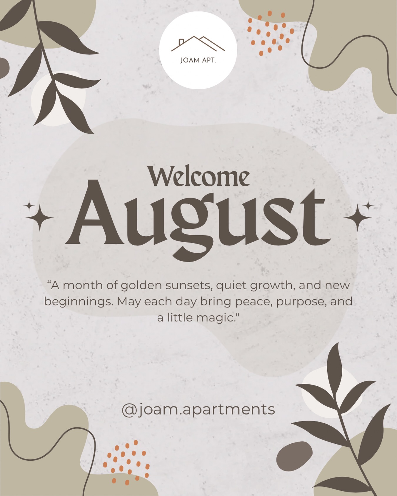 ✨ Happy New Month! Welcome to August. ✨

A new month means new opportunities, new goals, and new wins. May August bring you open doors, answered prayers, meaningful progress, and the grace to achieve everything you’ve been working towards.

Whether you’re planning a relaxing staycation, a business trip, or searching for your next property, Joam Apartments is here to make every experience seamless.

📩 Let’s make this month a memorable one. Send us a DM to book your next Airbnb or let us help you find your ideal property.

#HappyNewMonth #WelcomeAugust #JoamApartments #LagosAirbnb #RealEstate