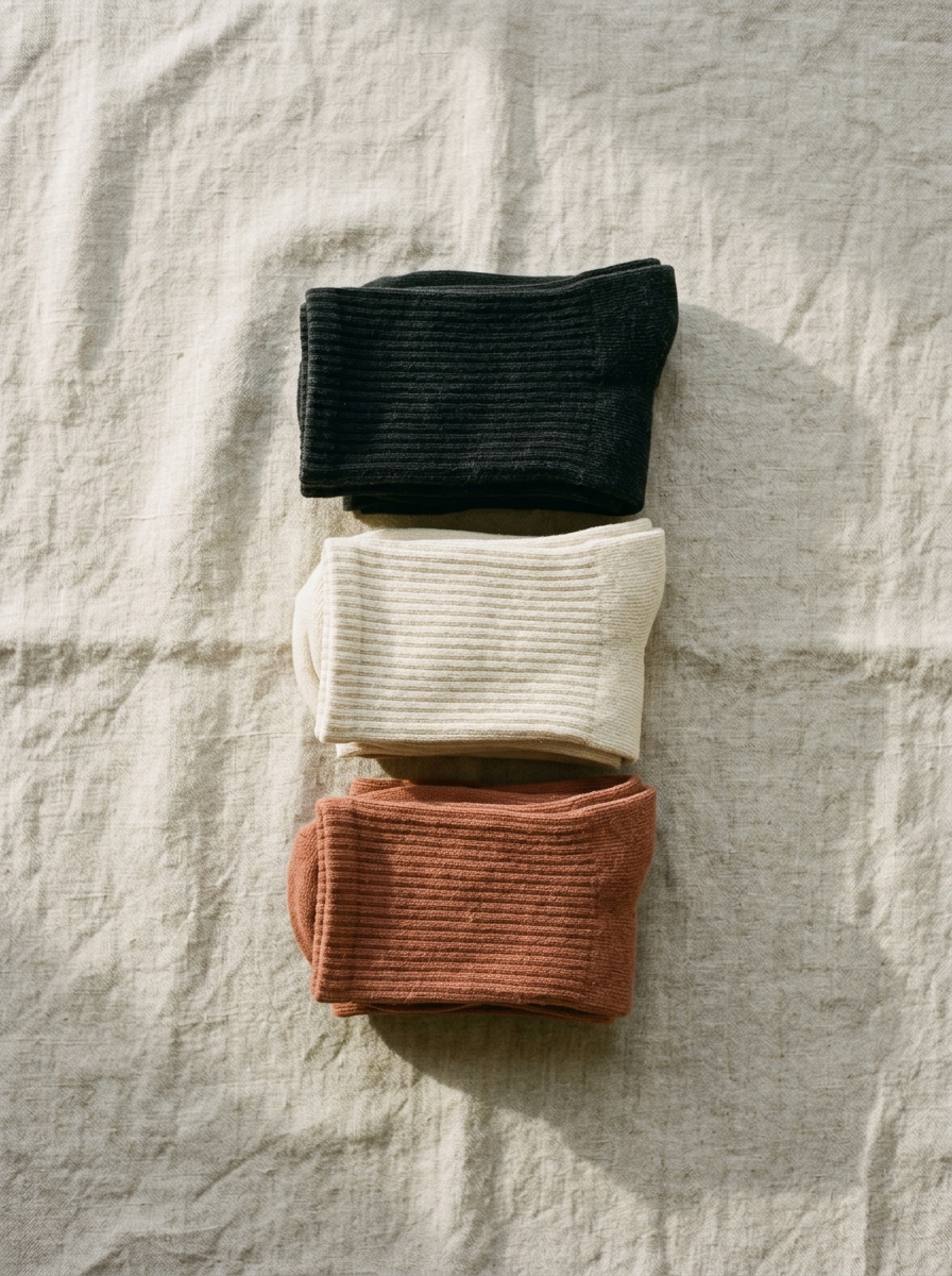 Ribbed Crew Socks (3-Pack)